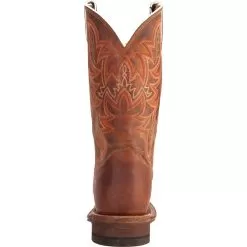 Justin Boots Men's Bent Rail Distressed Cognac Cowboy Boots -Western Cowboy Equipment Shop BR735 4