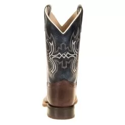 Old West Kids Wipe Out Blue Shaft Brown Foot Cowboy Boots -Western Cowboy Equipment Shop BSC1914 3