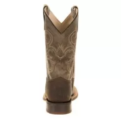 Old West Kids Green Waxy Top Brown Foot Cowboy Boots -Western Cowboy Equipment Shop BSC1915 3