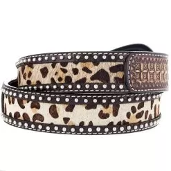 Rafter T Ranch Company Ladies Gator Leopard Print Belt -Western Cowboy Equipment Shop BT626 2