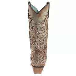 Corral Women's Mint Glitter Inlay Snip Toe Cowgirl Boots -Western Cowboy Equipment Shop C3332 3