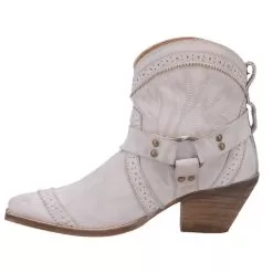 Dingo 1969 Women's Gummy Bear Off White Snip Toe 6 Harness Bootie -Western Cowboy Equipment Shop DI747 WH7 03