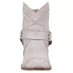 Dingo 1969 Women's Gummy Bear Off White Snip Toe 6 Harness Bootie -Western Cowboy Equipment Shop DI747 WH7 05