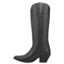 Dingo 1969 Women's Tin Lizzy Black 15in. Leather Snip Toe Western Boot -Western Cowboy Equipment Shop DI844 BK 03 5f205624 58e1 4d42 a98d f06d2ecfba80