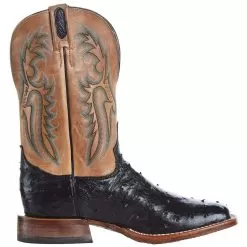 Tony Lama Men`s Black Full Quill 11in. Beige Top Boot 11 Tony Lama Men`s Black Full Quill 11in. Beige Top Boot -Western Cowboy Equipment Shop EP6094 05