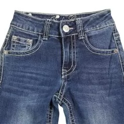 Cowboy Legend Girl's Rodeo Girl Medium Wash Jeans -Western Cowboy Equipment Shop GHZ503 4