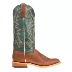 Men's Horse Power Sugared Honey 13in. Turquoise Vail Top Square Toe Cowboy Boot -Western Cowboy Equipment Shop HP1837 4
