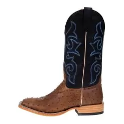 Horsepower Men's Oryx Full Quill Ostrich 13in. Black Top Square Toe Boots 9 Horsepower Men's Oryx Full Quill Ostrich 13in. Black Top Square Toe Boots -Western Cowboy Equipment Shop HP8017 2