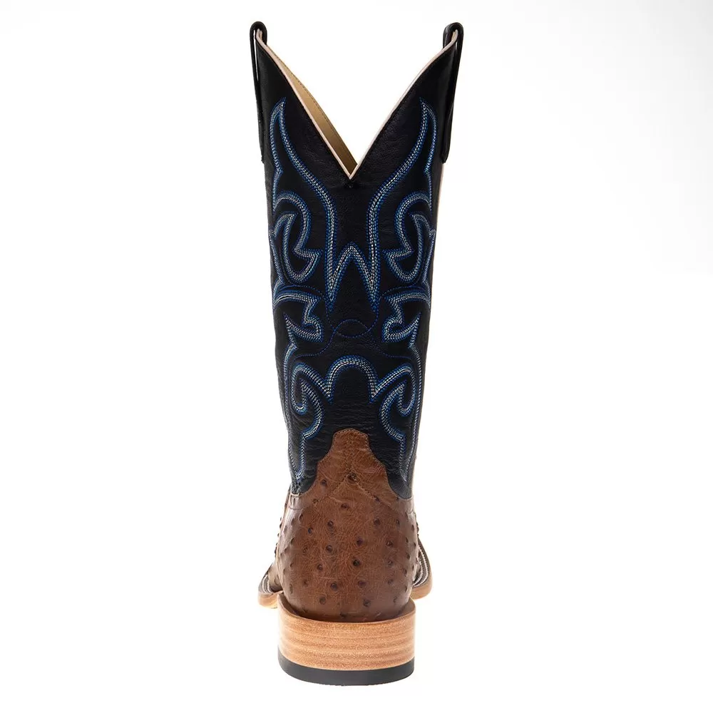 Horsepower Men's Oryx Full Quill Ostrich 13in. Black Top Square Toe Boots 6 Horsepower Men's Oryx Full Quill Ostrich 13in. Black Top Square Toe Boots - Image 4