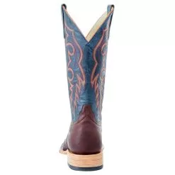 Horsepower Boots Men's Horsepower Top Hand Mahogany Antique Goat 13in. Navy Top Boot -Western Cowboy Equipment Shop HP8045 4