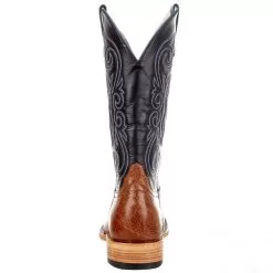 Horsepower Men's Horsepower Top Hand Rum Brown Glazed Smooth Ostrich 13' Blue Top Boot 10 Horsepower Men's Horsepower Top Hand Rum Brown Glazed Smooth Ostrich 13' Blue Top Boot -Western Cowboy Equipment Shop HP8050 4