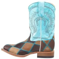 Horsepower Boots Kid's Insane In The Membrane Patchwork Cowboy Boots -Western Cowboy Equipment Shop HPK1055 3