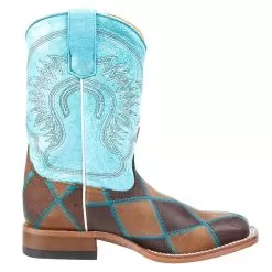 Horsepower Boots Kid's Insane In The Membrane Patchwork Cowboy Boots -Western Cowboy Equipment Shop HPK1055 5