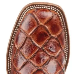 Horsepower Boots Kid's Cognac Filet Of Fish Seas Turquoise Top Cowboy Boots 11 Horsepower Boots Kid's Cognac Filet Of Fish Seas Turquoise Top Cowboy Boots -Western Cowboy Equipment Shop HPK1823 51