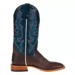 Horsepower Men's Horse Power Moka Sabotage 13in. Navy Explosion Top Square Toe Boot -Western Cowboy Equipment Shop HPM005 4