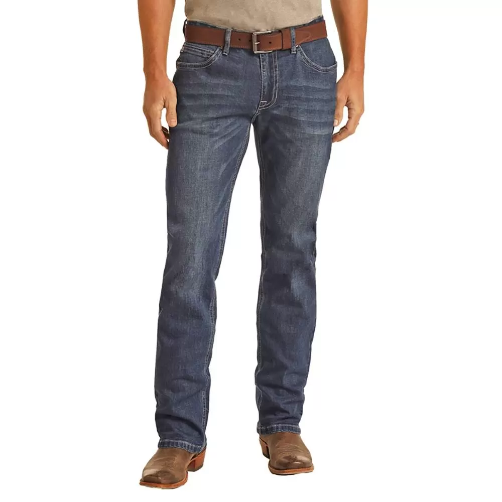 Rock N Roll Cowboy Men's Hooey X Roll Denim Revolver Jean 4 Rock N Roll Cowboy Men's Hooey X Roll Denim Revolver Jean - Image 2