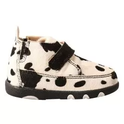Twisted X Infants Hair On Hide Cow Print Driving Moc -Western Cowboy Equipment Shop ICA0013 4