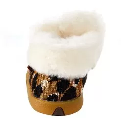 Twisted X Infant Leopard Print Sherpa Lined Driving Moc -Western Cowboy Equipment Shop ICA0025 4