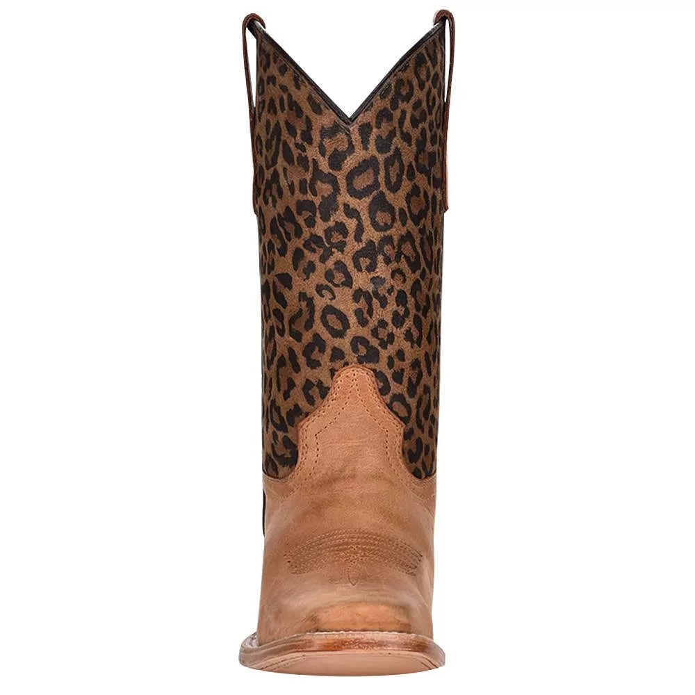 Circle G Kids Honey Leopard Print Top Sq Toe Boot 4 Circle G Kids Honey Leopard Print Top Sq Toe Boot - Image 2