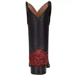Circle G Kids Red Leopard Foot Black Shaft Cowboy Boot -Western Cowboy Equipment Shop J7110 4