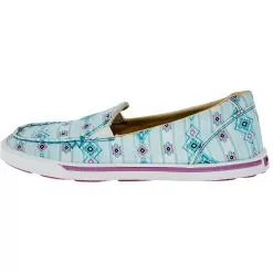Wrangler Footwear Women's Retro Skylight Blue Raspberry Pink Slip On Casual Shoes -Western Cowboy Equipment Shop KWC0019 03
