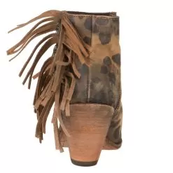 Chita Miel Tan Open Toe With Fringe Booties -Western Cowboy Equipment Shop LB 712807CHEETAH 3 a5b2f8fa e3d6 46fa 8360 b2b7f343d113