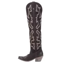 Liberty Black Women's Nobuck Grease Black Tall Boot -Western Cowboy Equipment Shop LB 712989A 2