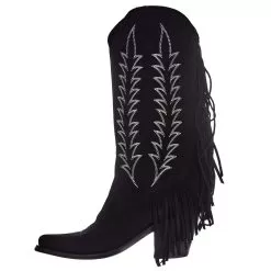 Liberty Black Women's Black Nobuck Grease Negro -Western Cowboy Equipment Shop LB 713422 03