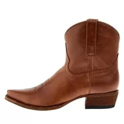 Macie Bean Women's Hashtag Not Basic Brown Snip Toe Bootie -Western Cowboy Equipment Shop M8562 03
