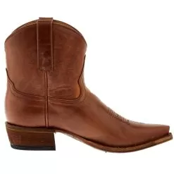 Macie Bean Women's Hashtag Not Basic Brown Snip Toe Bootie -Western Cowboy Equipment Shop M8562 05
