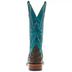 Macie Bean Boots Ladies Co File Fofish Turquoise Sensation Top Boots -Western Cowboy Equipment Shop M9120 04