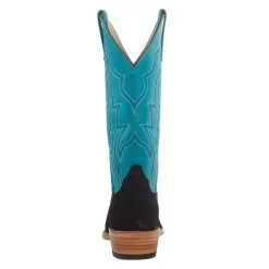 Macie Bean Women`s MB TH Black Suede 13in. Turquoise Sinsation Boot -Western Cowboy Equipment Shop M9508 4