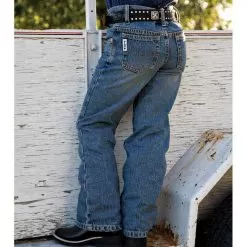 Cinch Boy's White Label Slim Cowboy Cut Jeans 5 Cinch Boy's White Label Slim Cowboy Cut Jeans -Western Cowboy Equipment Shop MB12841001 alt