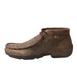 Twisted X Men`s Chukka Driving Moc Caiman Print -Western Cowboy Equipment Shop MDM0067 2