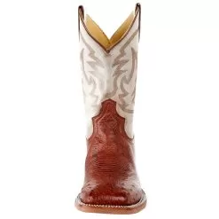 Justin Boots Men's Justin NRS Exclusive Vintage Almond Brown Smooth Ostrich Cowboy Boot -Western Cowboy Equipment Shop MJ2502 2