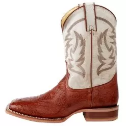 Justin Boots Men's Justin NRS Exclusive Vintage Almond Brown Smooth Ostrich Cowboy Boot -Western Cowboy Equipment Shop MJ2502 3