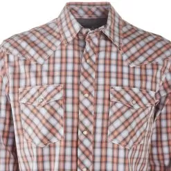 Wrangler 20X Competition Advanced Comfort Long Sleeve Shirt Modern Fit Coral -Western Cowboy Equipment Shop MJC347M 1