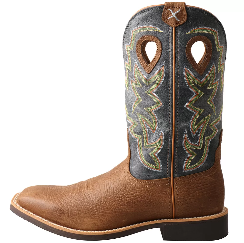 Twisted X Men`s Peanut And Navy Top Hand Cowboy Boot 5 Twisted X Men`s Peanut And Navy Top Hand Cowboy Boot - Image 3