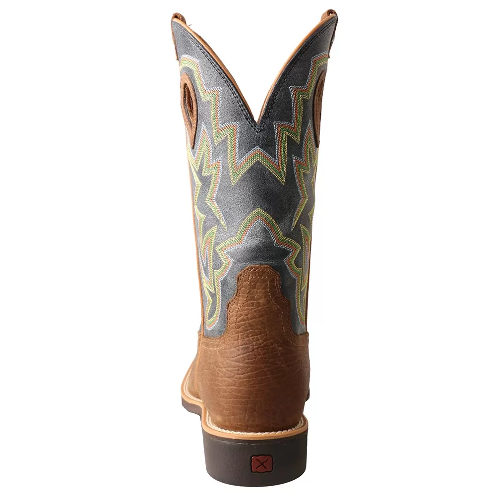 Twisted X Men`s Peanut And Navy Top Hand Cowboy Boot 6 Twisted X Men`s Peanut And Navy Top Hand Cowboy Boot - Image 4