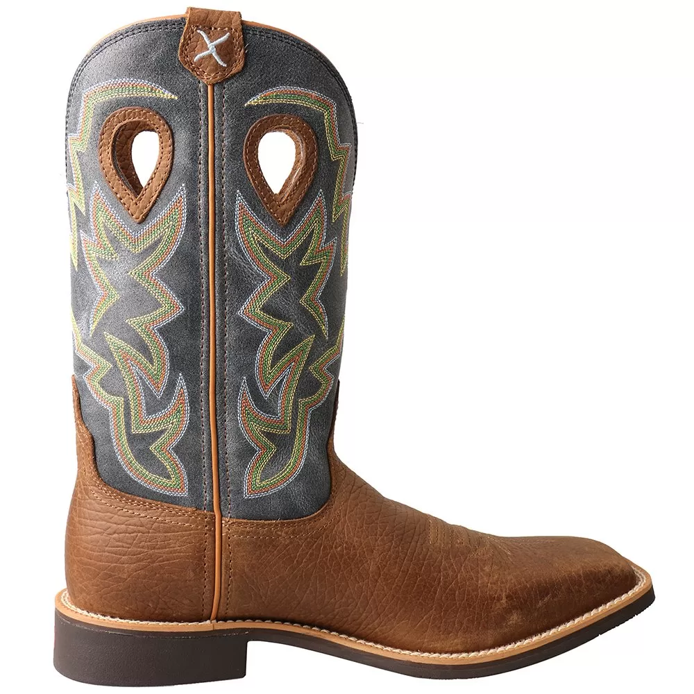 Twisted X Men`s Peanut And Navy Top Hand Cowboy Boot 7 Twisted X Men`s Peanut And Navy Top Hand Cowboy Boot - Image 5