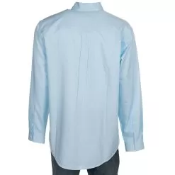 Cinch Mens Light Blue Tencel Stripe Button Shirt -Western Cowboy Equipment Shop MTW1104732 3