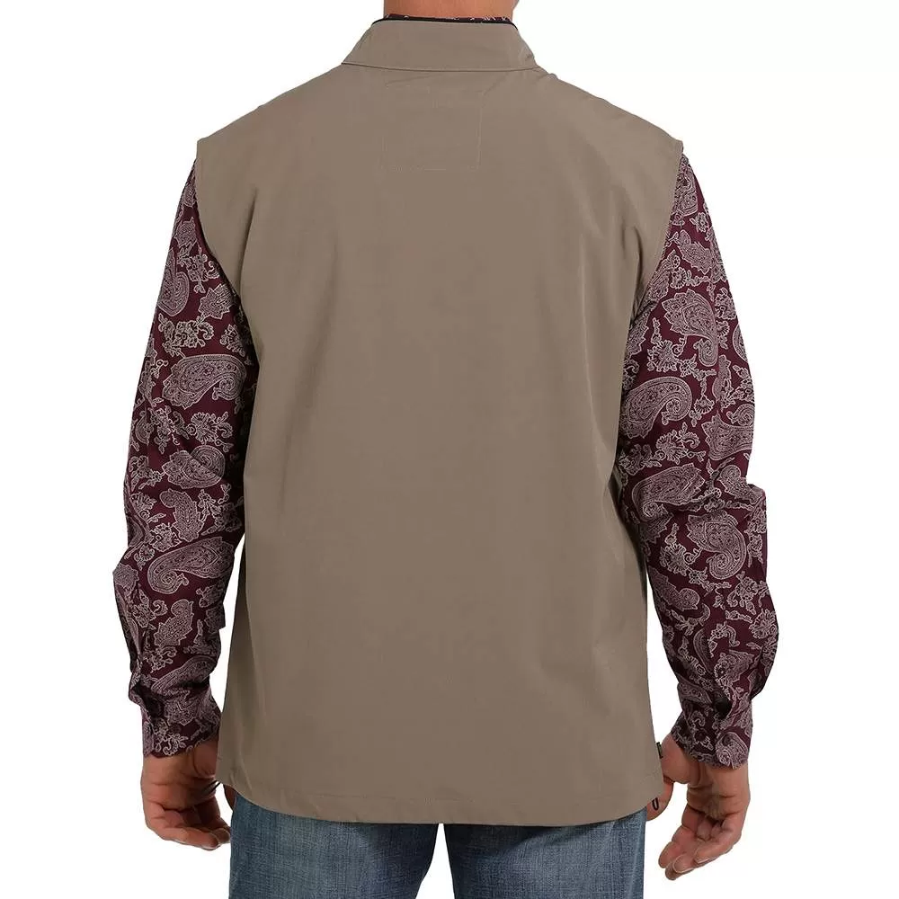 Cinch Men's Lightweight Vest Khaki 5 Cinch Men's Lightweight Vest Khaki - Image 3