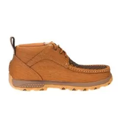 Twisted X Men's CellStretch Clay Cocoa Patch Chukka Driving Moc -Western Cowboy Equipment Shop MXC0012 4