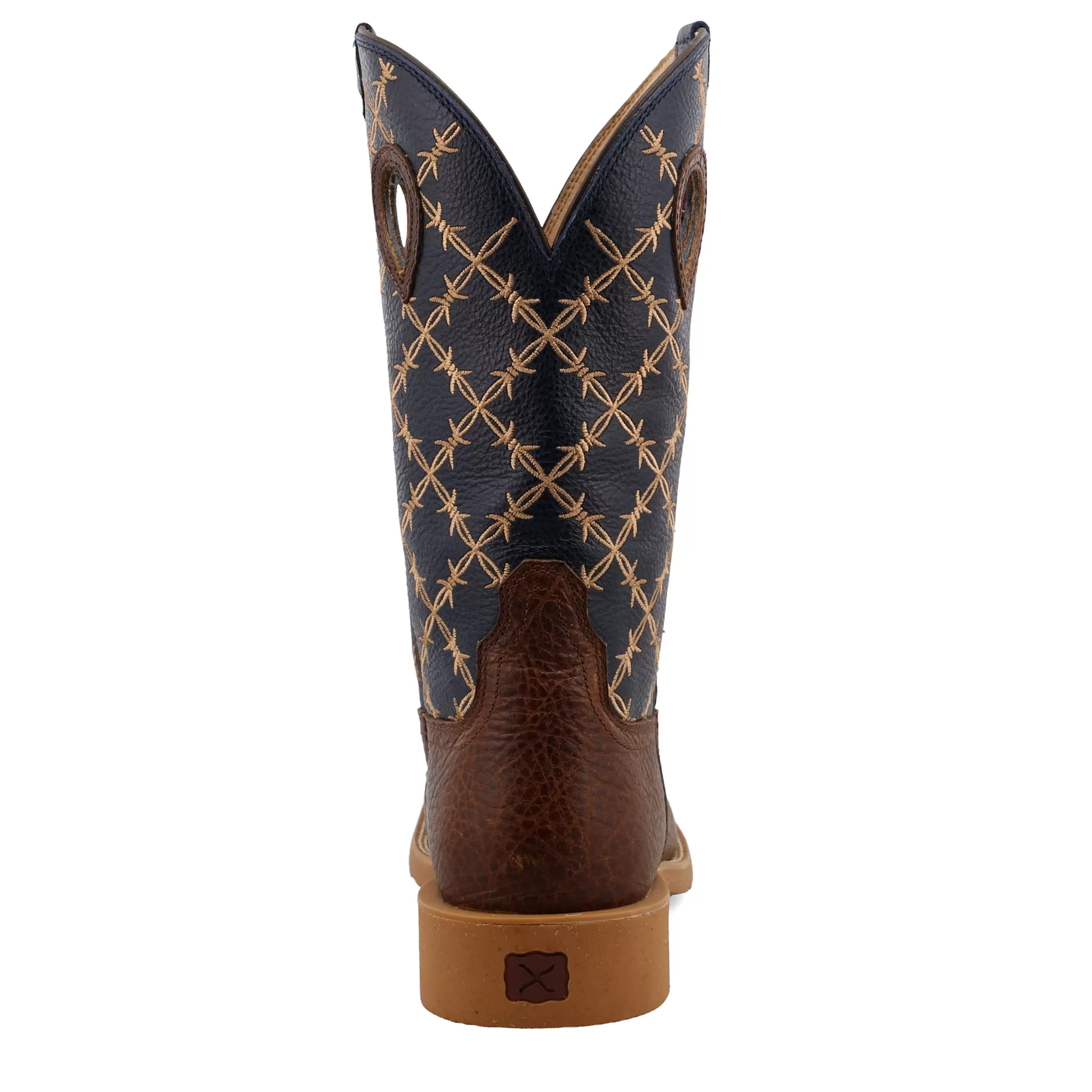 Twisted X Men's TechRustic Brown And Navy Boot 7 Twisted X Men's TechRustic Brown And Navy Boot - Image 5