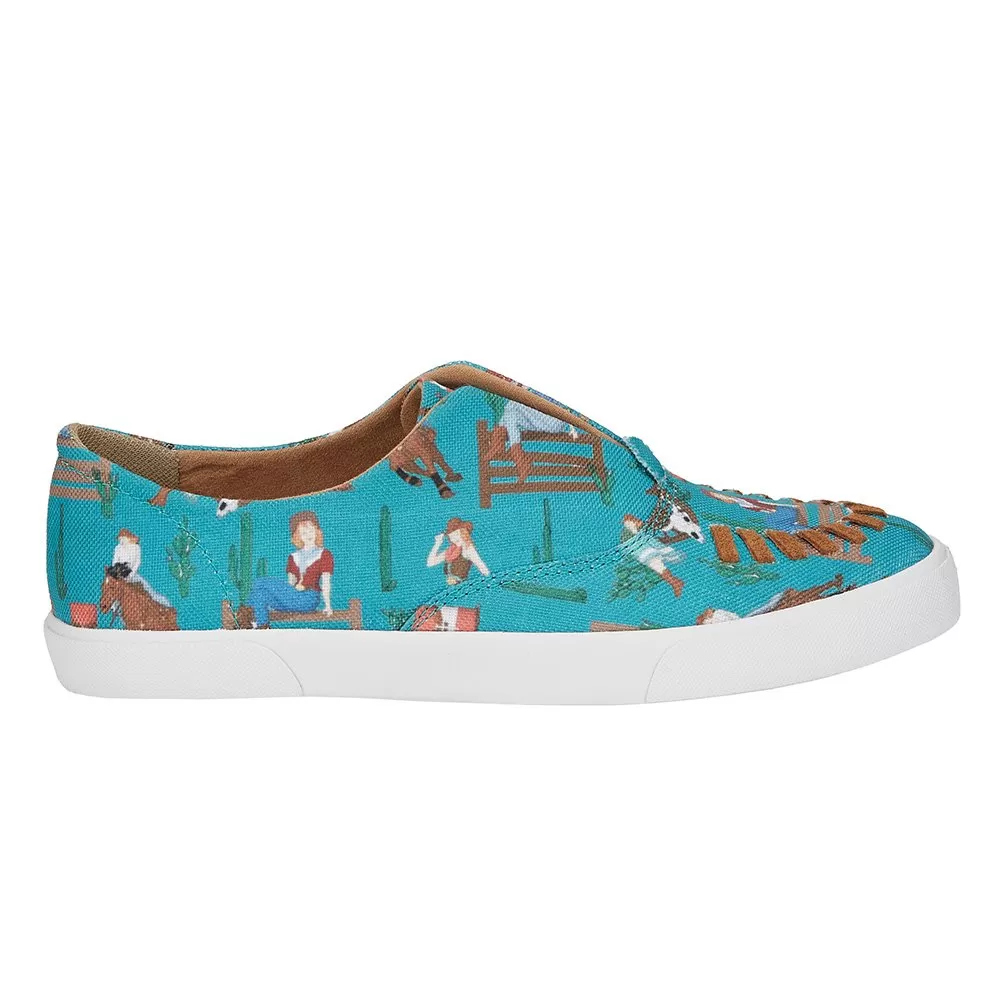 Reba By Justin Women's Alice Turquoise Slip On 7 Reba By Justin Women's Alice Turquoise Slip On - Image 5