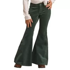 Rock & Roll Denim Green Corduroy Bell Bottoms -Western Cowboy Equipment Shop RRGD7PR0GE 2
