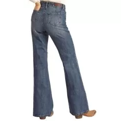 Rock & Roll Denim Distress Comfort Flare -Western Cowboy Equipment Shop RRWD8HR0GX 1