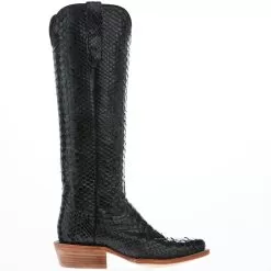 R Watson Boots Women's Dark Green Python 17 In Top Cowgirl Boot -Western Cowboy Equipment Shop RWL7215 1 03