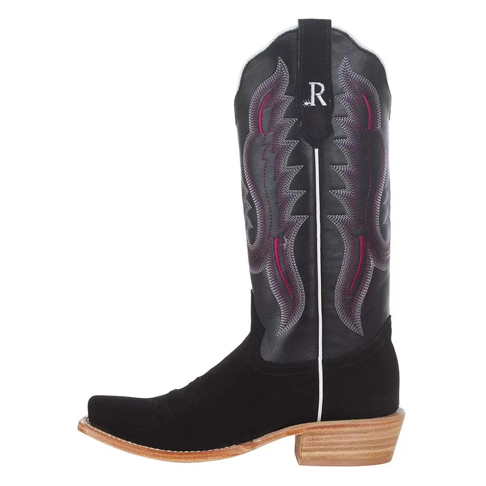 R Watson Boots R Womens Black Roughout 13in Black Boot 5 R Watson Boots R Womens Black Roughout 13in Black Boot - Image 3