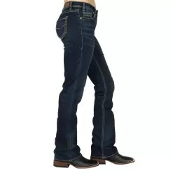 Rock & Roll Cowgirl Riding Extra Stretch Dark Wash Jeans 8 Rock & Roll Cowgirl Riding Extra Stretch Dark Wash Jeans -Western Cowboy Equipment Shop W7 4166 2